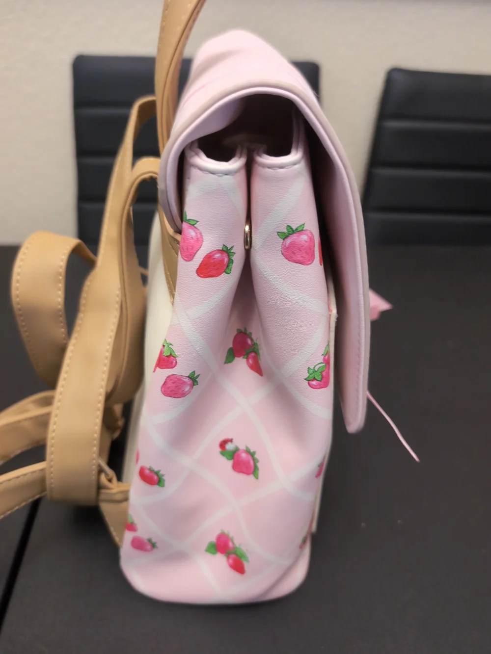 NWOT Strawberry Shortcake Pink Lace Strawberries And Bows Mini Backpack